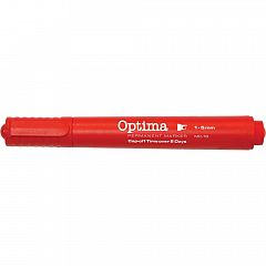 Flomaster Optima MC-16 s prirezano konico Rdeč