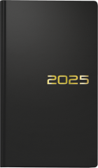 Tedenski planer 2025 9x15 Brunnen črn