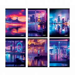 Zvezek A4 črte Target City Neon 54L