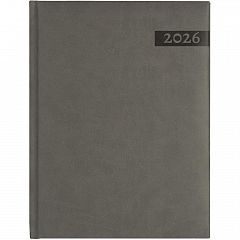Tedenski poslovnik z datumi 2026 Siv