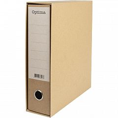 Registrator v škatli A4/80mm Optima Natur