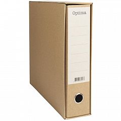 Registrator v škatli A4/80mm Optima Natur