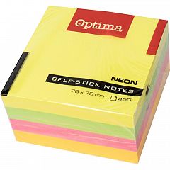 Samolepilna kocka Optima Neon 76x76mm