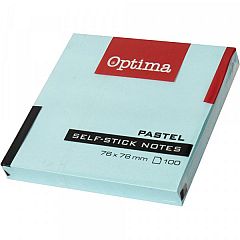 Samolepilni lističi Optima Pastel Modri 76x76 mm 