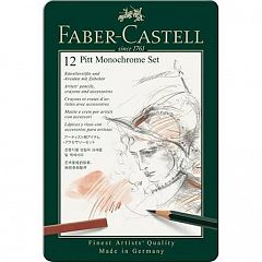 Set grafitnih svinčnikov Faber-Castell Pitt Monochrome 12/1