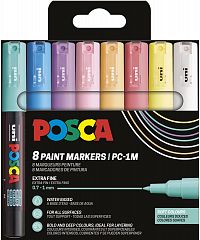 Set markerjev Posca PC-1M 8/1 Pastelne barve