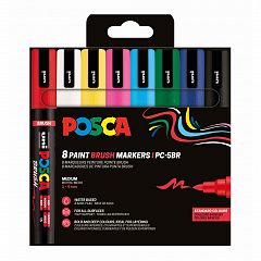 Set markerjev Posca PC-5BR 8/1 Osnovne barve