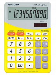 Kalkulator namizni SHARP EL332BYL 10M