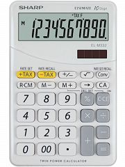 Kalkulator namizni SHARP EL332BWH 10M