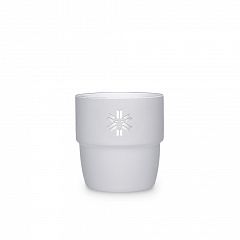 Izolirana skodelica za espresso Snow Monkey 80 ml Oblačno bela