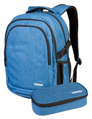 Set nahrbtnik in peresnica Target Urb-X Melange Blue 2/1