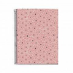 Spiralni zvezek A4 karo Miquelrius Boho Essence Blush