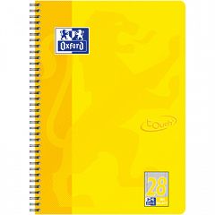 Spiralni blok A4+ karo Oxford Yellow