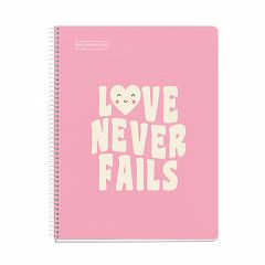 Spiralni zvezek A4 pike Miquelrius Love Never Fails