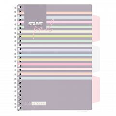 Spiralni blok A5 črte S.PAD Stripes s pregradami