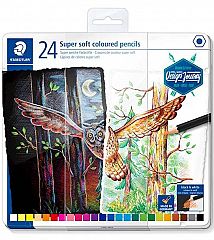Barvice Staedtler Super Soft Design Journey 24/1 v kovinski škatli