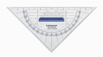 Geotrikotnik Steadtler z držalom 16 cm