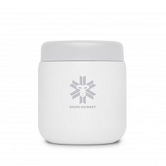 Termo posoda Snow Monkey Foodie Midi 0.48 L Oblačno bela