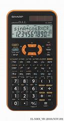 Kalkulator tehnični SHARP EL506XYR 469F črno-oranžen