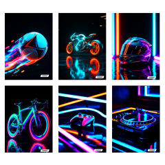 Zvezek A4 črte Target Neon Vibes 54L