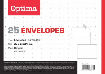 Kuverta C4 bela 229 x 324 mm 25/1