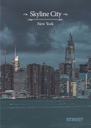 Zvezek A4 brezčrten Street Skyline City 54L