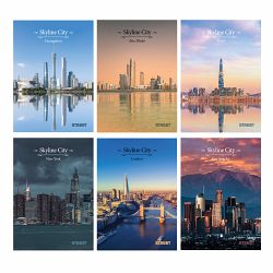 Zvezek A4 brezčrten Street Skyline City 54L