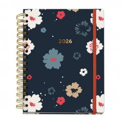 Dnevni planer A5 2026 Miquelrius motiv Rosette arno