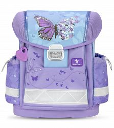 Šolska torba ABC Belmil Classy Purple Butterfly