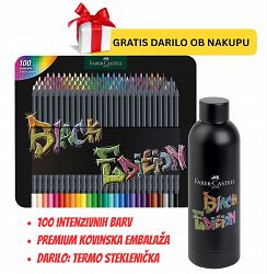 Barvice FC Black edition 100/1 v kovinski embalaži + GRATIS termo steklenička