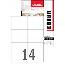 Etikete Laser Optima 105 x 42,3 mm 100/1