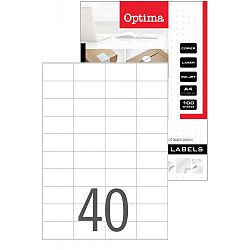 Etikete Laser Optima 52,5 x 29,7 mm 100/1