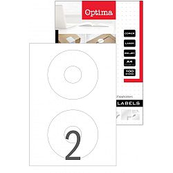 Etikete Laser Optima CD/DVD Ø 117 mm 100/1