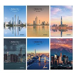 Zvezek A4 karo Street Skyline City 54L