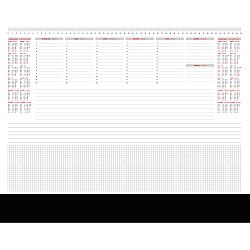 Namizna podloga koledar s PVC pasico črna