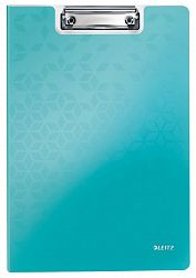 Vpenjalna mapa s pokrovom A4 Leitz WOW clipboard turkiz