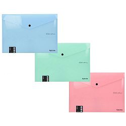 Mapa - kuverta z gumbom A4 Optima Pastel