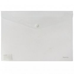 Mapa - kuverta z gumbom A4 PVC Optima Transparentna