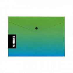 Mapa - kuverta z gumbom A4 Oxybag Ombre Zelena