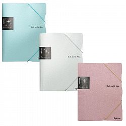 Mapa z elastiko A4 Optima Glitter