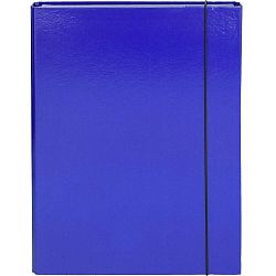 Mapa škatla z elastiko A4 Optima 3 cm mornarsko modra