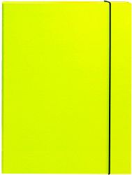 Mapa škatla z elastiko A4 Optima 3 cm rumena