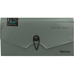 Mapa za račune B6 6P Optima Office Siva