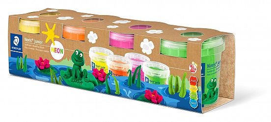 Plastelin v lončku Staedler Neon 4/1