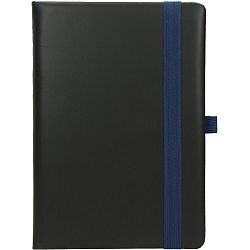 Notes A5 Flux z elastiko Črno/moder