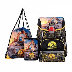 4-delni set za prvošolčke ABC123 Bager