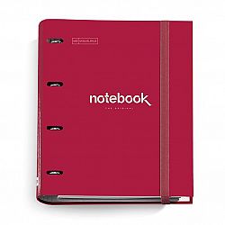 Rinčna mapa z blokom A4 Miquelrius rdeča