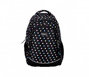 Šolski nahrbtnik Rucksack Only 35L Black with Dots