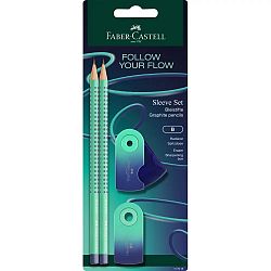 Set Faber-Castell Grip Sleeve Buzzing Blue