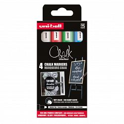 Set krednih markerjev Uni Chalk 4/1 basic